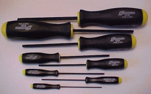 Set OF 8 Prohold Screwdriver Handle Balldrivers  .050 to 3/16"